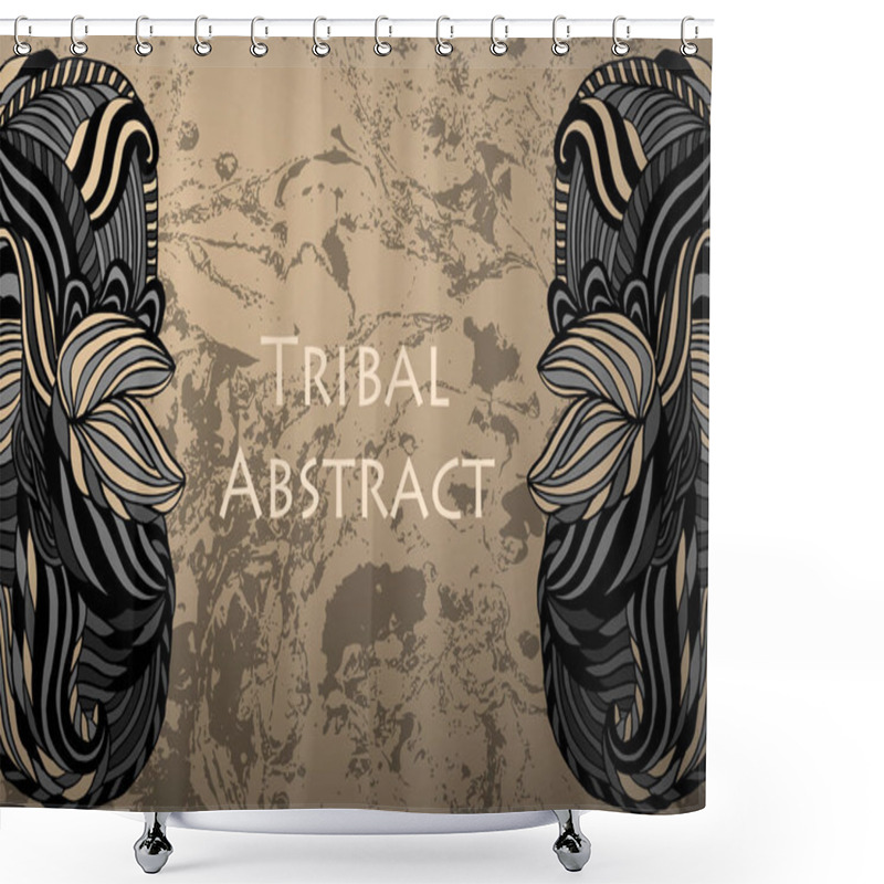 Personality  Tribal Abstract Background Shower Curtains