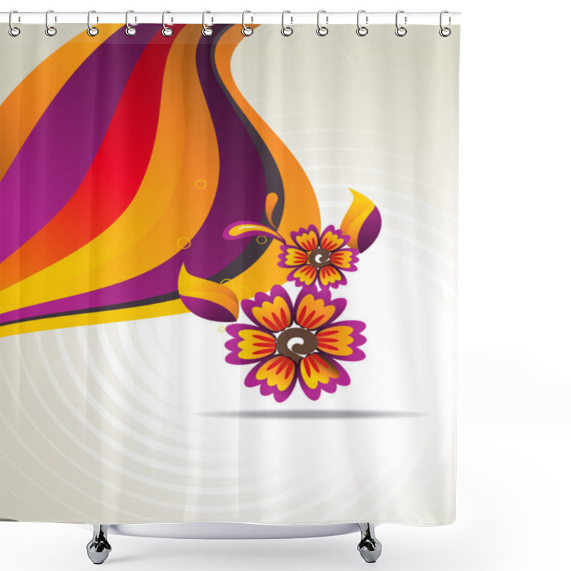 Personality  Abstract Flower Art Shower Curtains