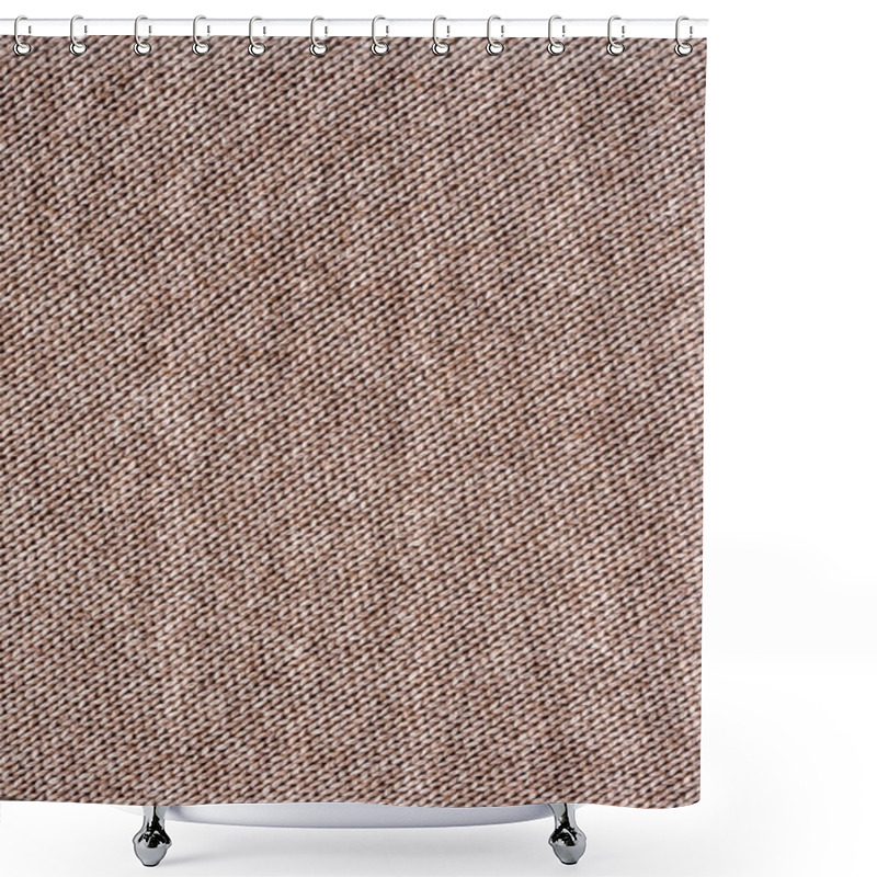 Personality  Close Up View Of Knitted Cloth As Backdrop Shower Curtains