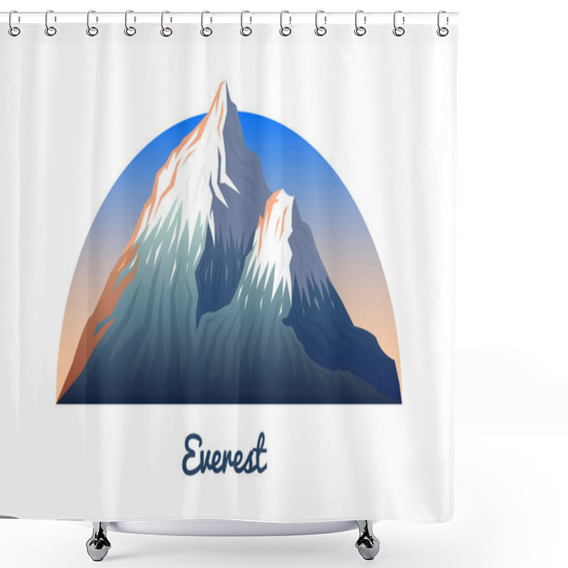 Personality  Mount Everest. Peaks And Landscape Early In A Daylight. Travel Or Camping, Climbing. Outdoor Hill Tops. Sagarmatha National Park, Khumbu Valley, Nepal. Shower Curtains