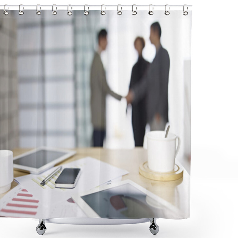 Personality  Business People Meeting In Office Shower Curtains