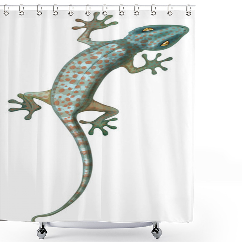 Personality  Tokay Gecko Shower Curtains