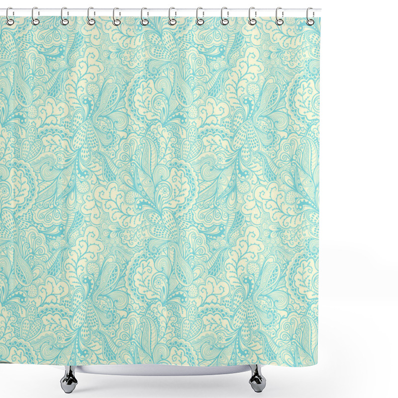 Personality  Ornamental Lace Pattern, Background With Many Details, Looks Lik Shower Curtains