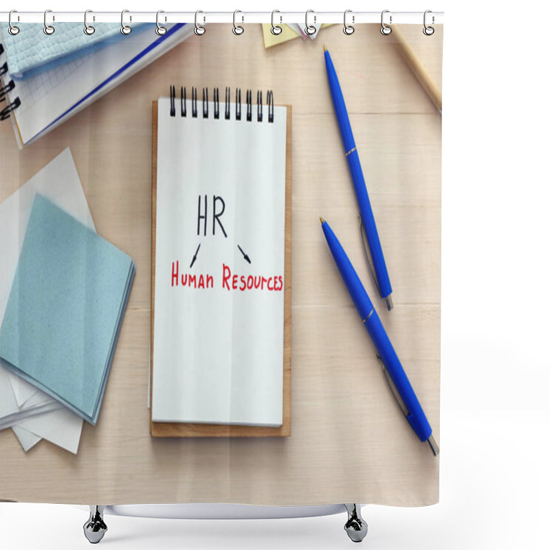 Personality  Notebook With Written Text Shower Curtains