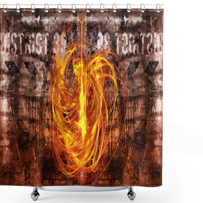 Personality  Fire Devil Shower Curtains