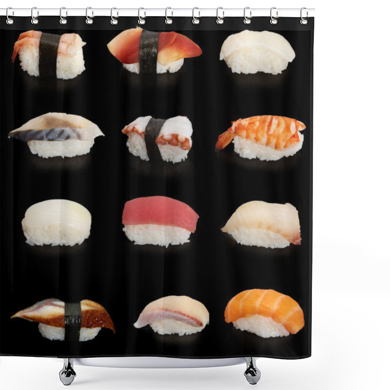 Personality  Japanese Sushi Mix Shower Curtains