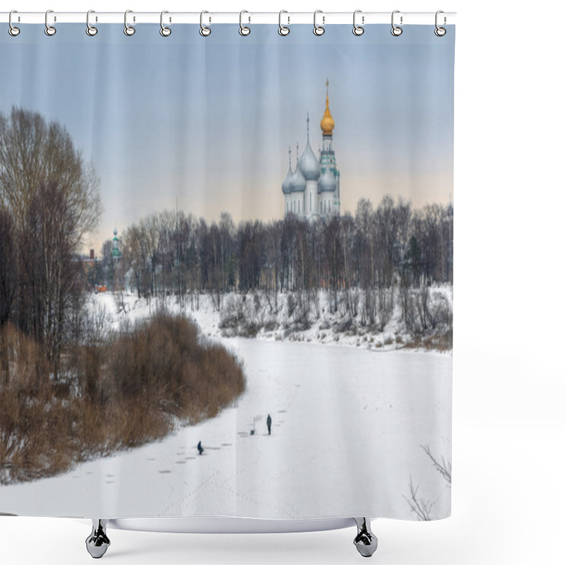 Personality  On The Vologda River Shower Curtains