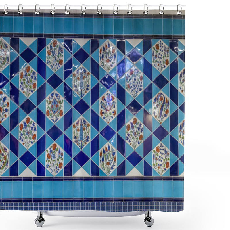 Personality  Turkish Tiles, Architectural Detail Shower Curtains