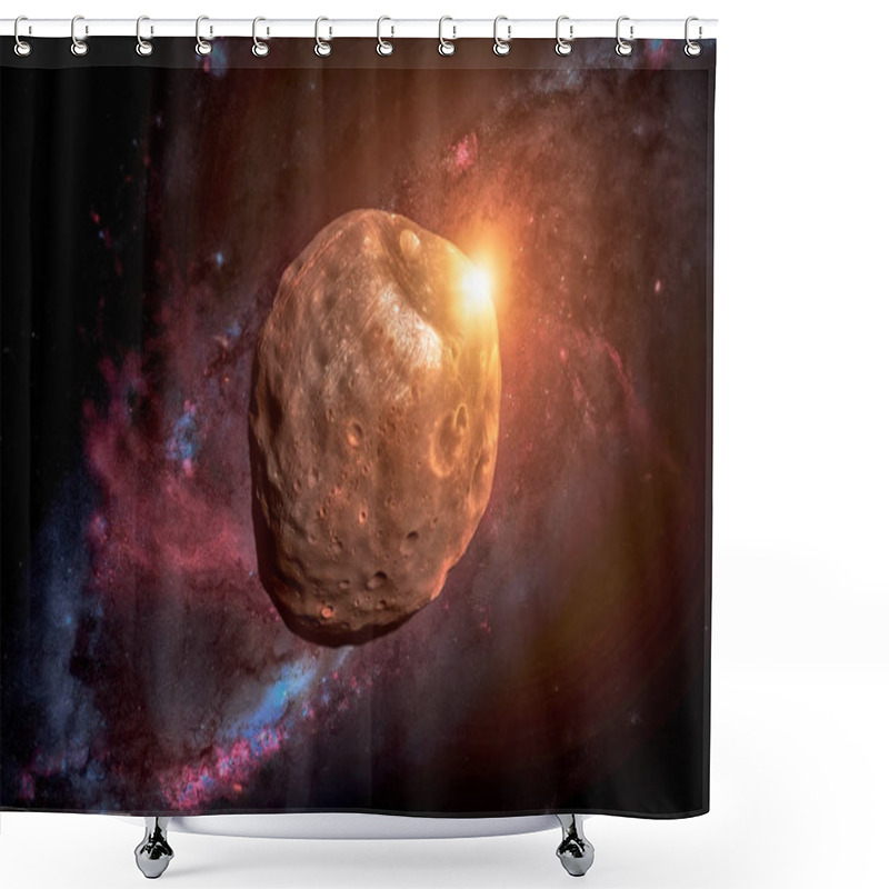 Personality  Phobos Is The Largest Natural Satellite Of Mars. Shower Curtains