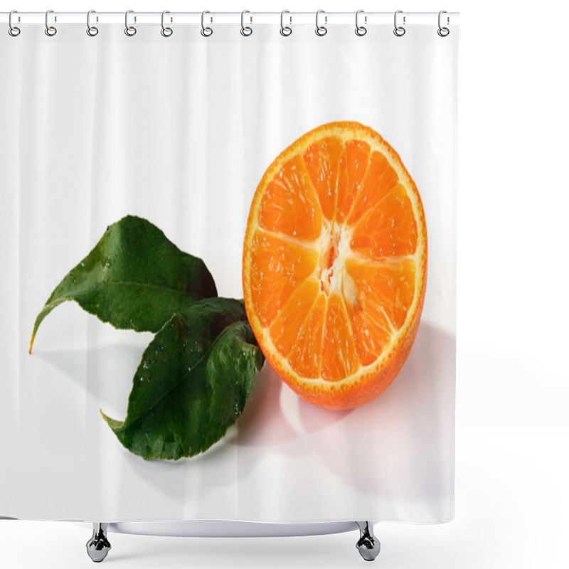 Personality  Half Of Tangerine Shower Curtains