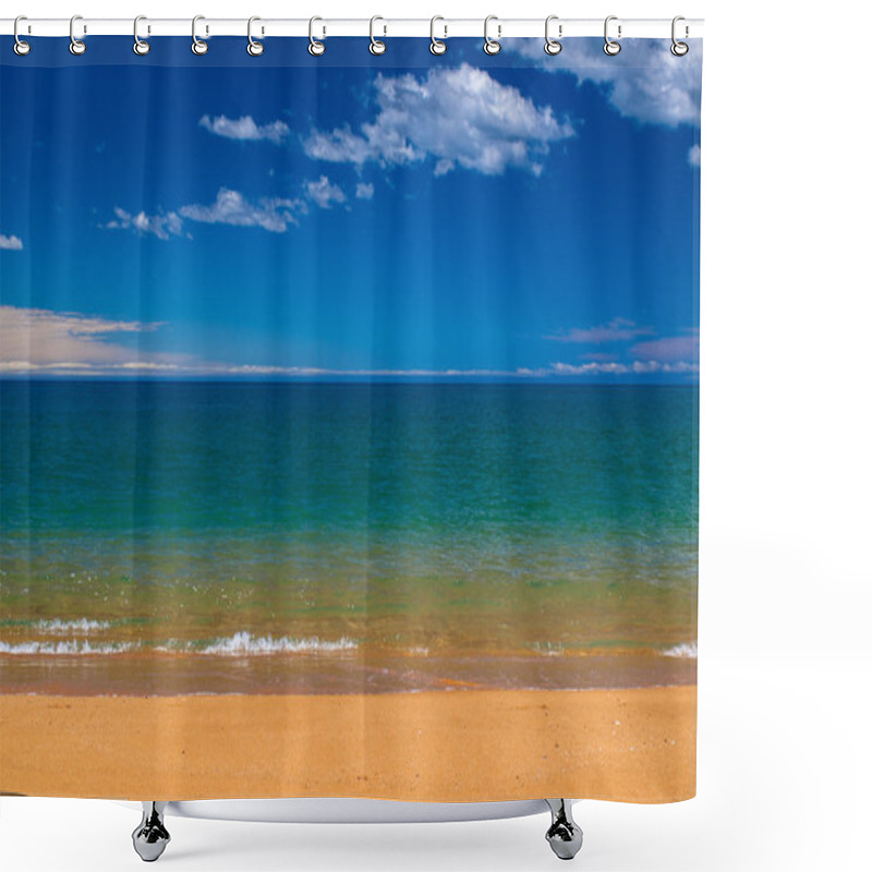 Personality  Tropical Horizon Wallpaper Shower Curtains