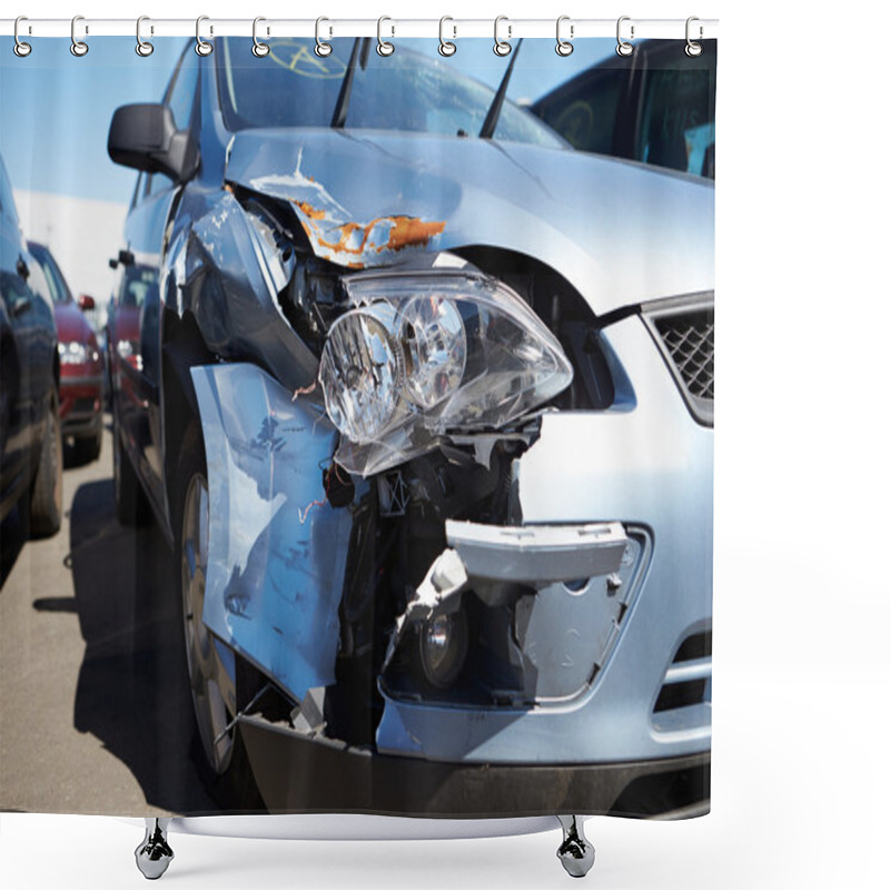 Personality  Damage Car Shower Curtains