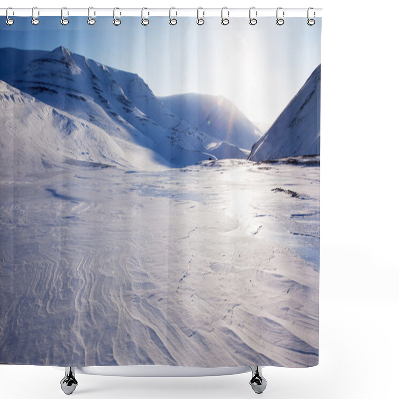 Personality  Beautiful Winter Landscape Shower Curtains