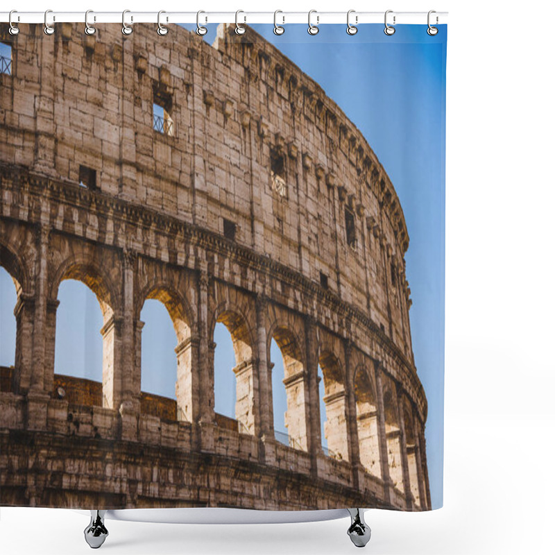 Personality  Antique Famous Colosseum Ruins In Rome, Italy Shower Curtains