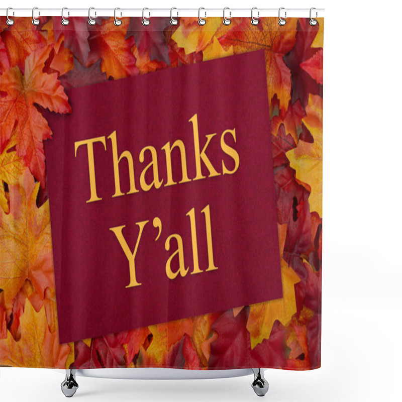 Personality  Thank You Greeting Card Shower Curtains