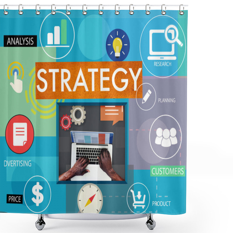 Personality  Marketing Strategy And Laptop Shower Curtains