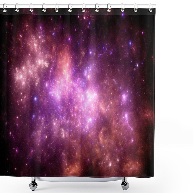 Personality  Dark Deep Space Starfield Shower Curtains