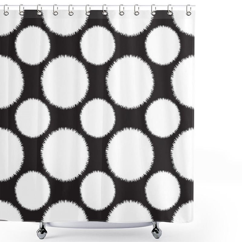 Personality  Seamless Monochrome  Ornament  Shower Curtains