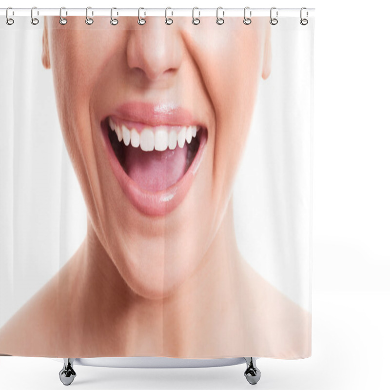 Personality  Healthy Teeth Shower Curtains