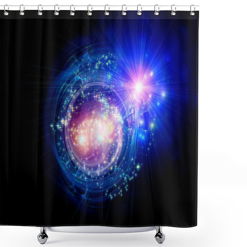 Personality  Conceptual Star Ball Shower Curtains