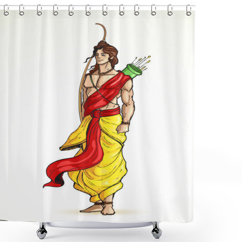 Personality  Lord Laxman Brother Of Rama Shower Curtains