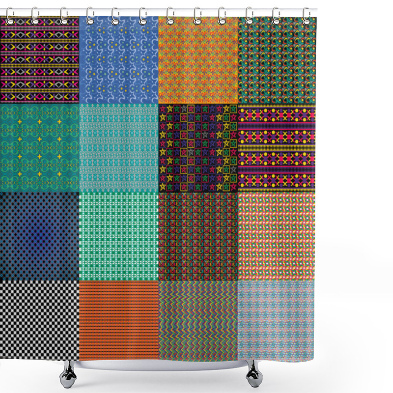 Personality  Background Pattern Shower Curtains