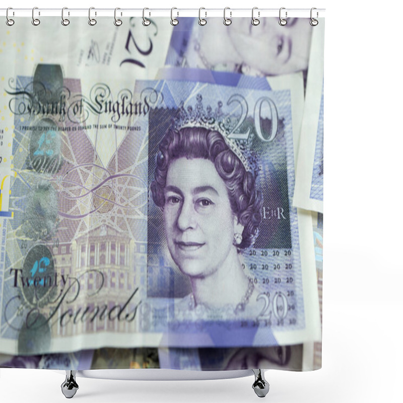 Personality  Twenty Pound Banknotes Shower Curtains