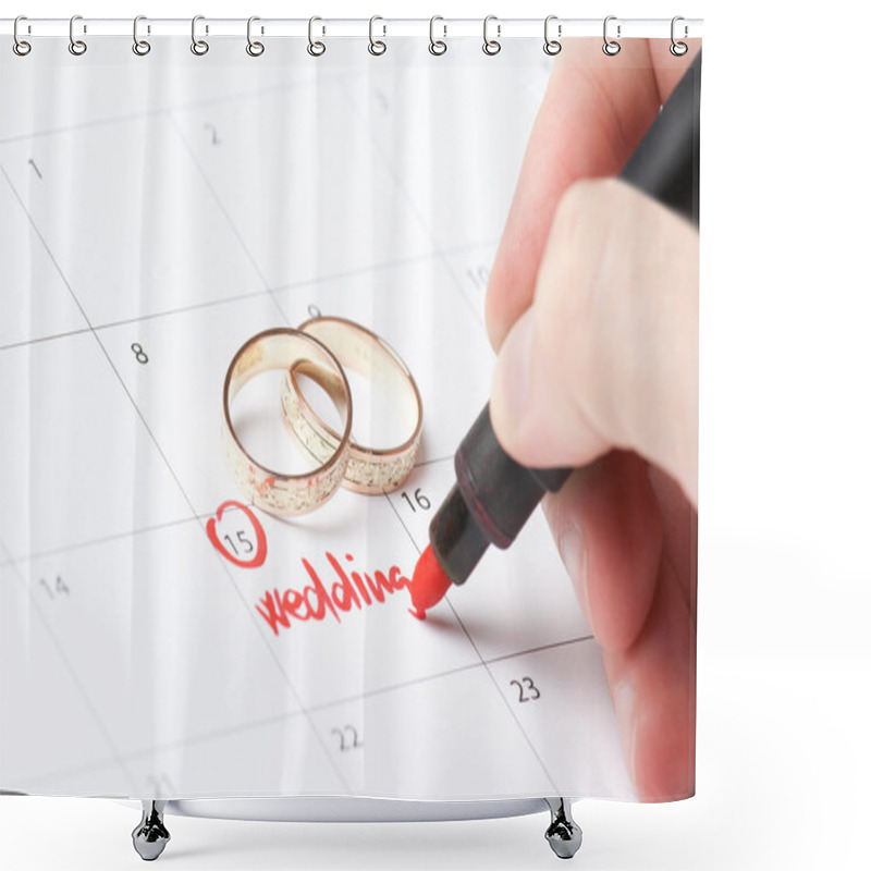 Personality  Wedding Planning Shower Curtains