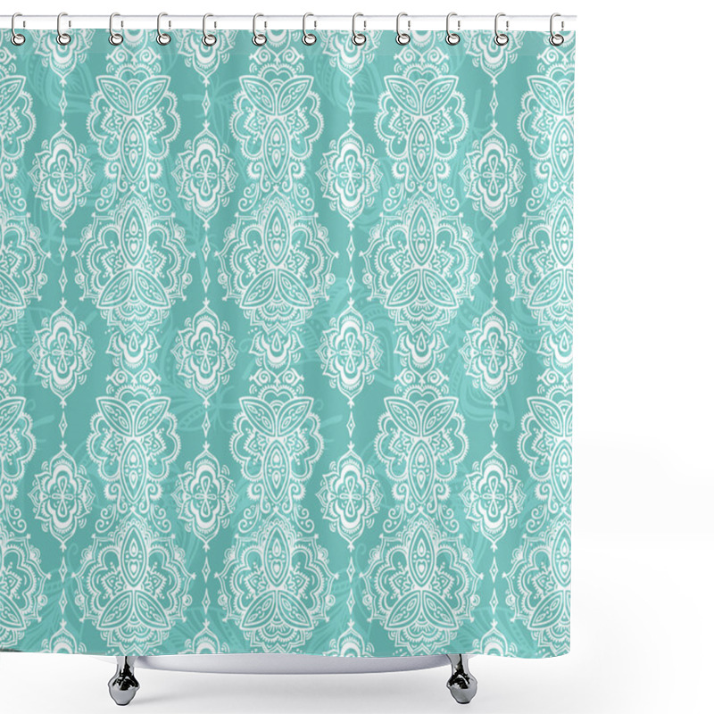 Personality  Seamless Indian Pattern Shower Curtains