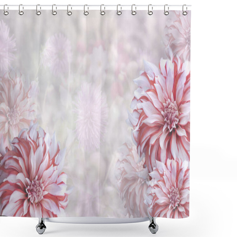 Personality  Dahlia With Copy Space Shower Curtains