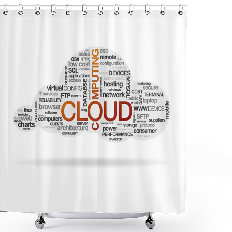 Personality  Cloud Computing Shower Curtains