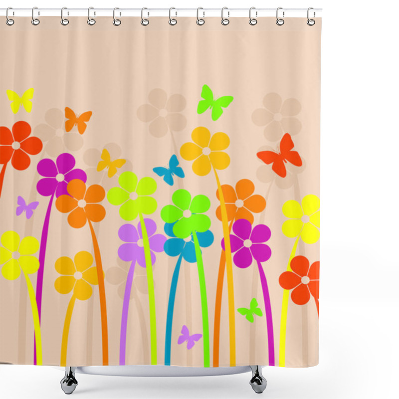 Personality  Spring Meadow Shower Curtains