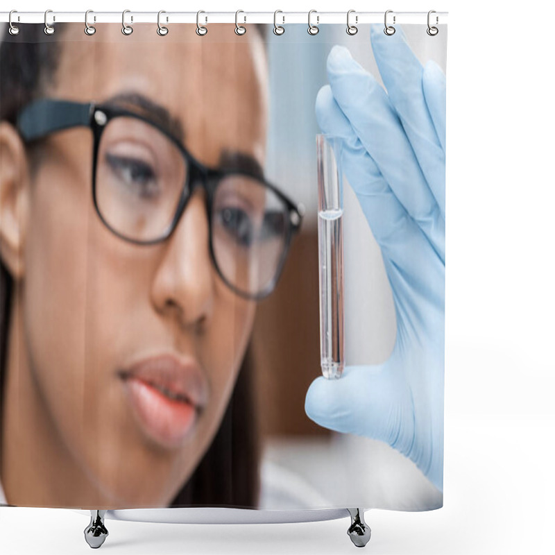 Personality  Scientist Working In Lab  Shower Curtains