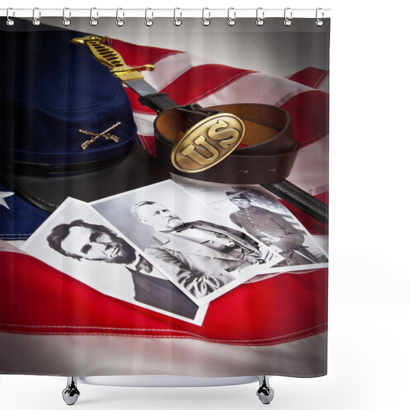 Personality  Civil War Items Union Shower Curtains