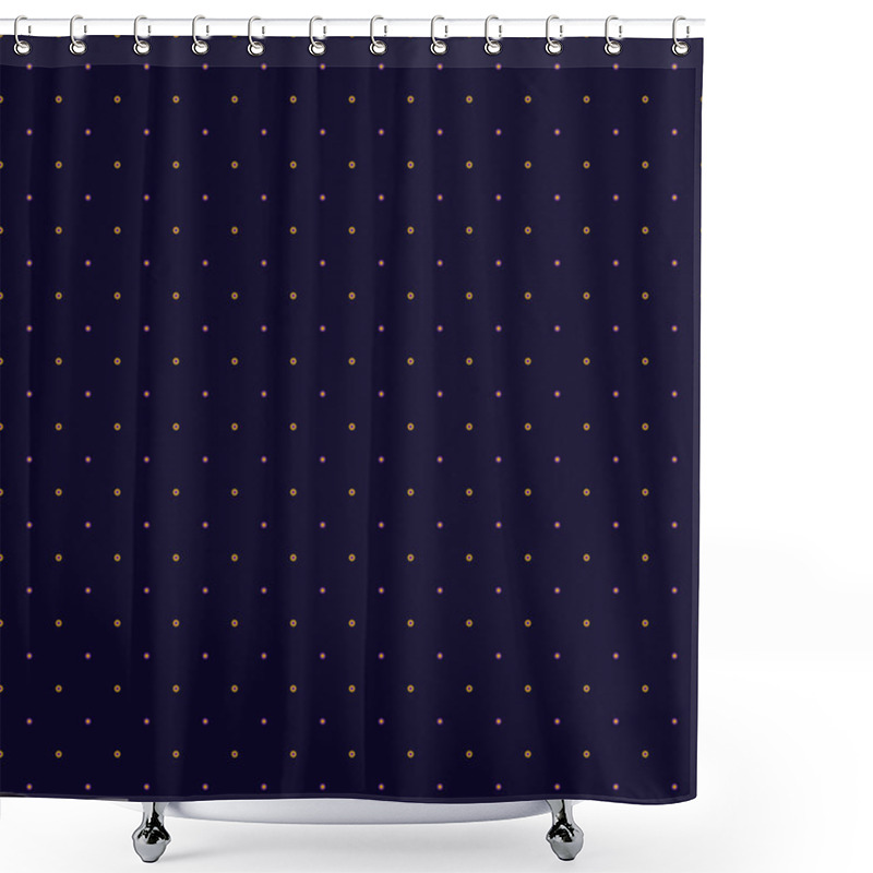 Personality  Abstract Seamless Pattern Illustration Of Dots And Circles. Shower Curtains