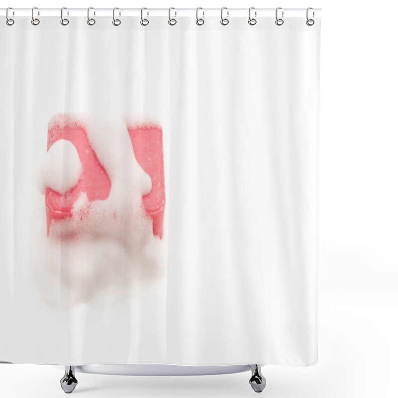 Personality  Pink Soap Bubble Shower Curtains