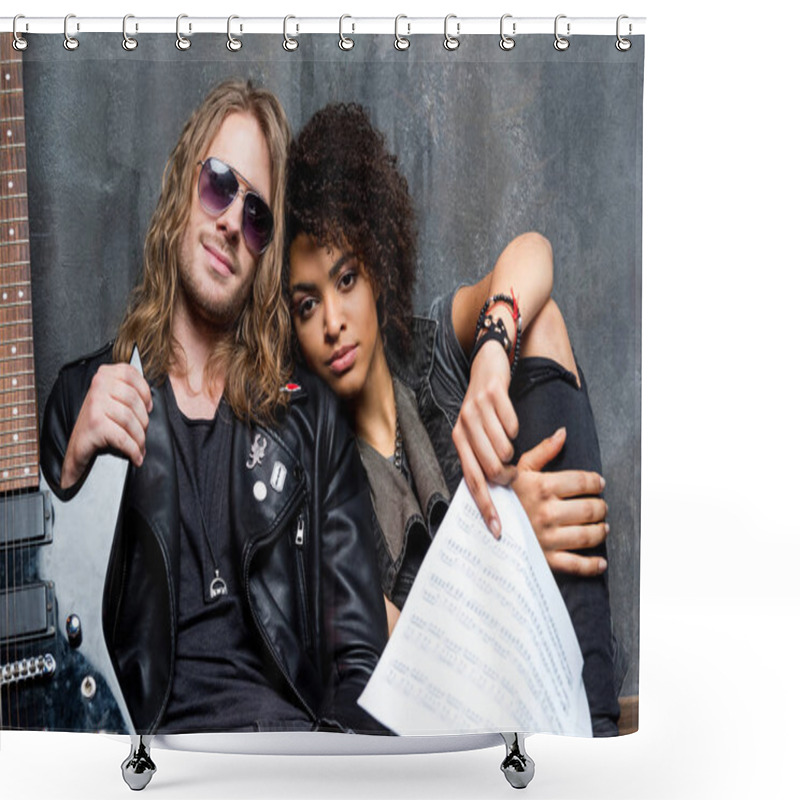 Personality  Young Couple In Love Shower Curtains