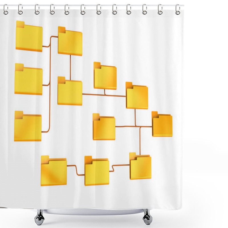 Personality  Folders Structure Shower Curtains