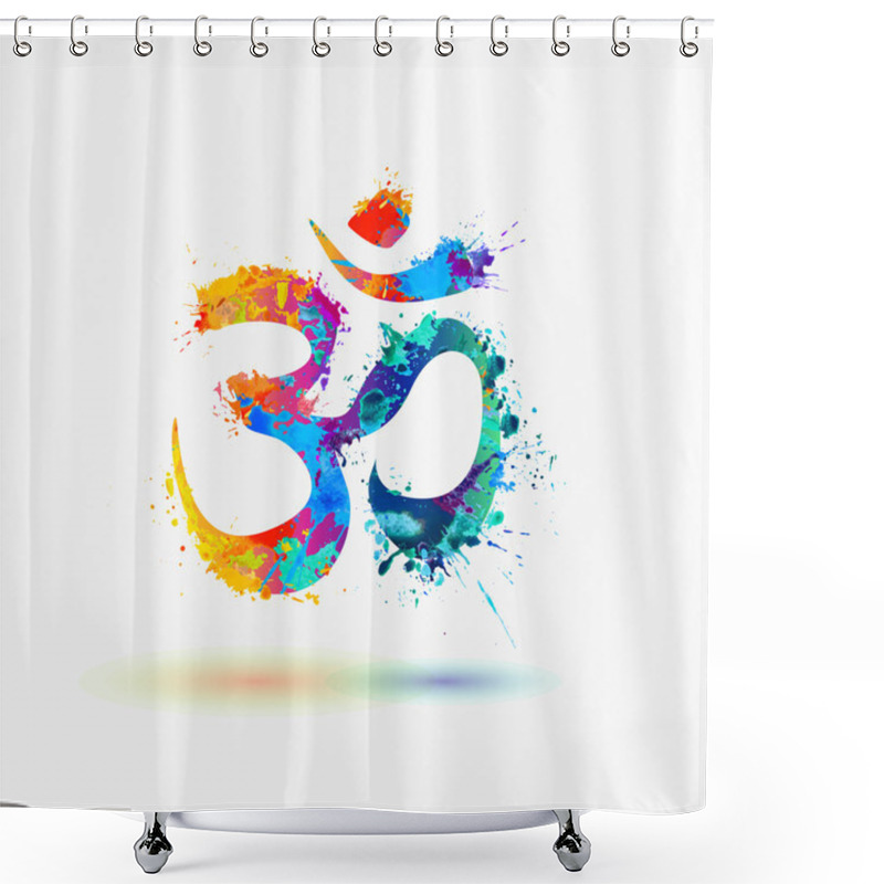 Personality  Om. Hindu Lucky Symbol Shower Curtains