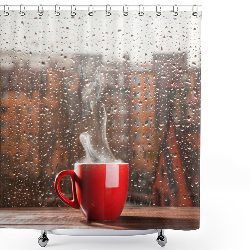 Personality  Steaming Coffee Cup Shower Curtains