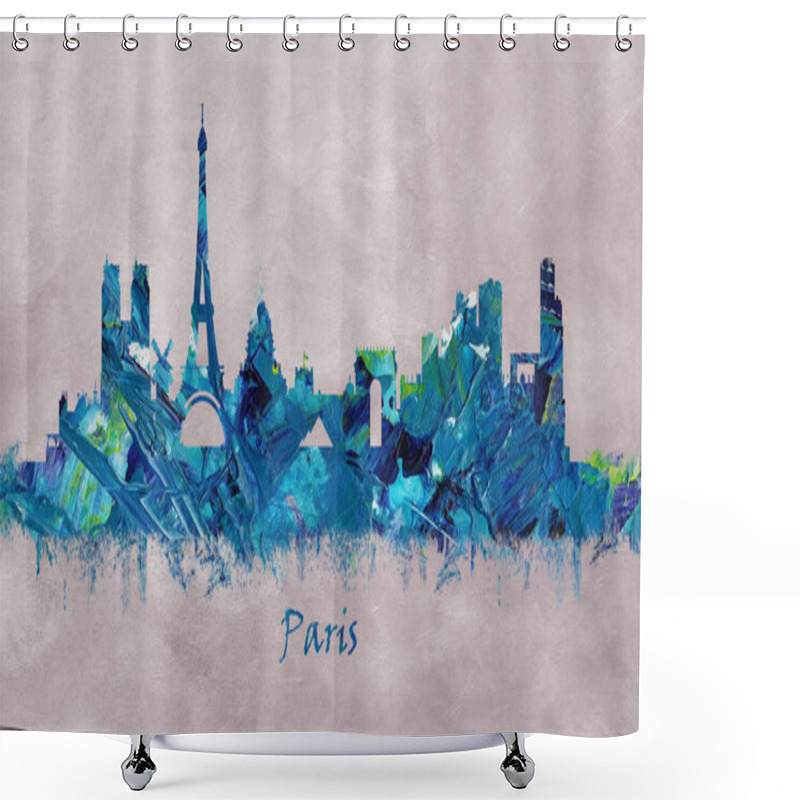 Personality  Paris Capital Of France, Skyline Shower Curtains