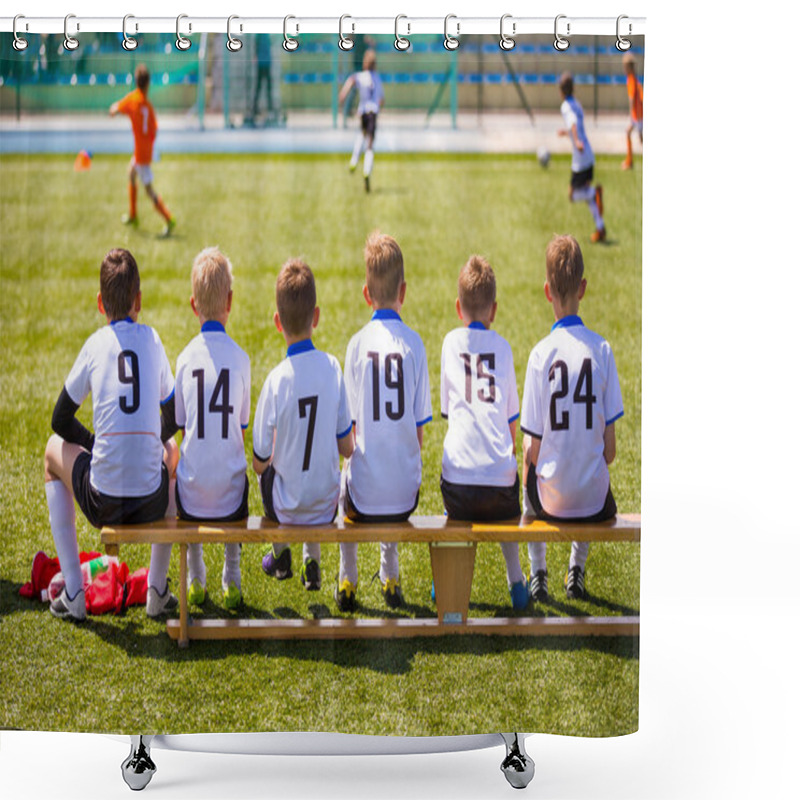 Personality  Football Soccer Match For Children Shower Curtains