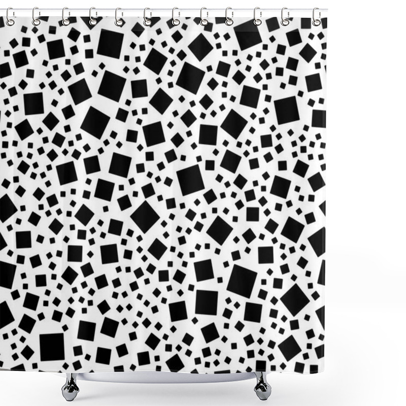 Personality  Repeatable Random Squares Pattern Shower Curtains