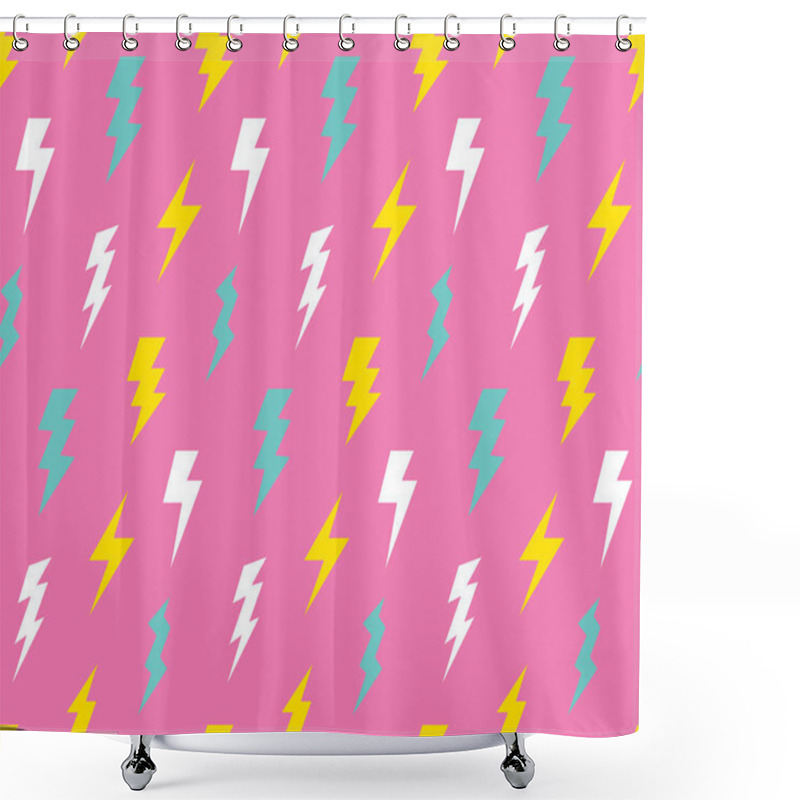 Personality  Abstract Thunder Background  Shower Curtains