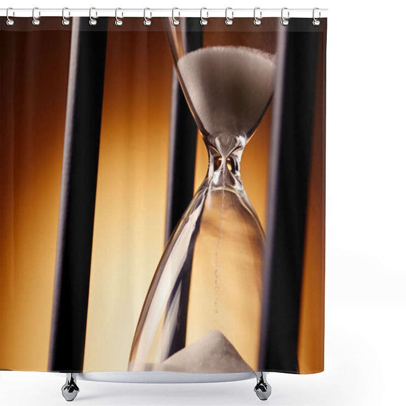 Personality  Hourglass Counting Down The Time Shower Curtains