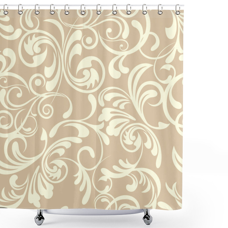 Personality  Abstract Seamless Floral Pattern Shower Curtains