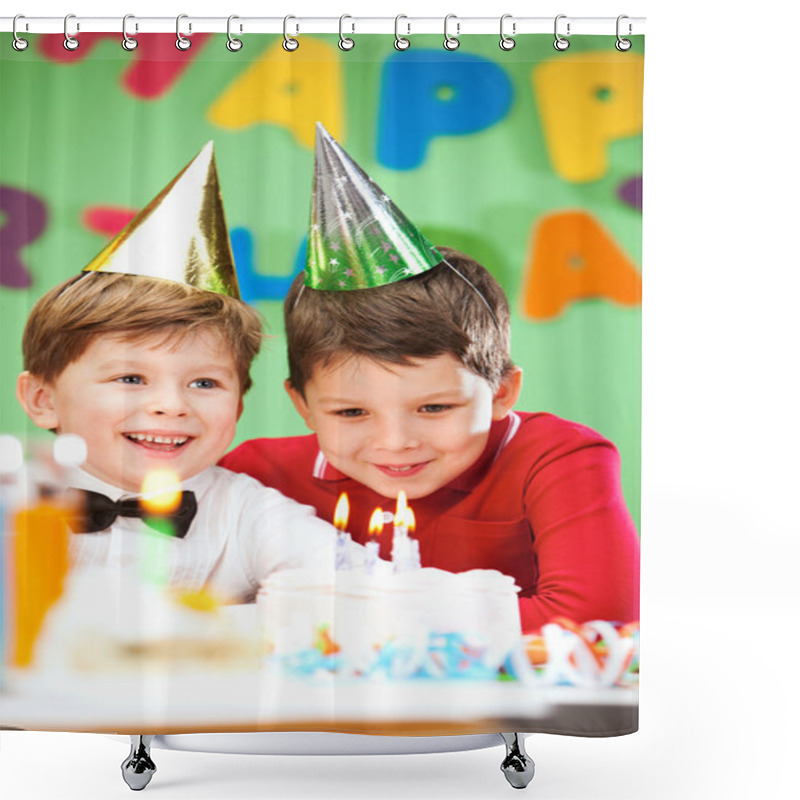 Personality  Birthday Celebration Shower Curtains