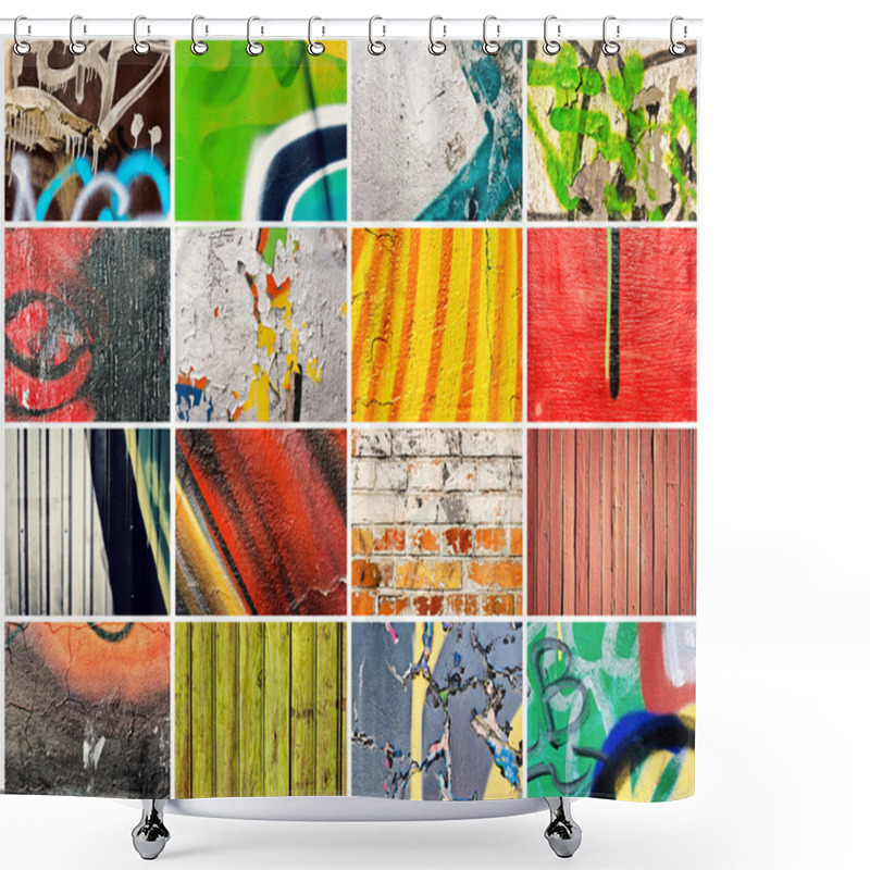 Personality  Abstract Walls Shower Curtains