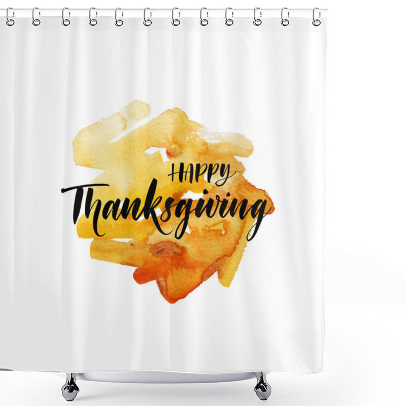 Personality  Happy Thanksgiving Postcard Shower Curtains