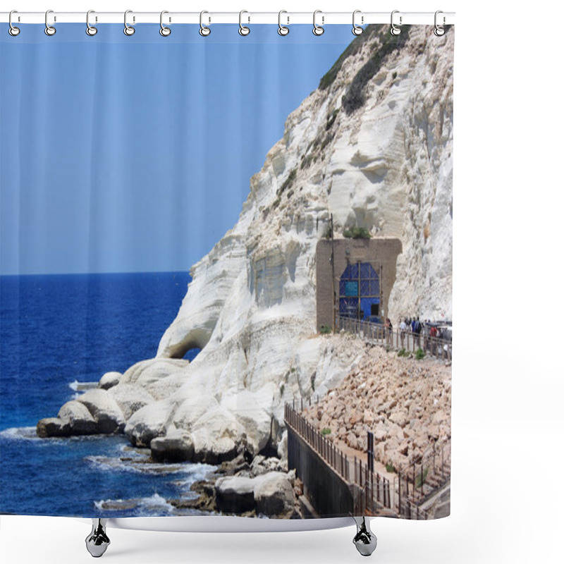 Personality  Nature Reserve Rosh HaNikra Is A Geologic Formation In Israel Shower Curtains